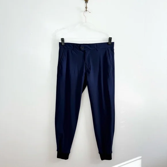 Greyson Montauk Joggers Navy Performance Golf Pants Size 34 - Picture 2 of 8